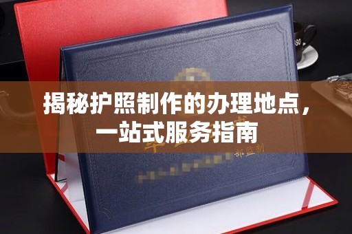 桐乡揭秘护照制作的办理地点，一站式服务指南