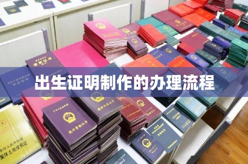 南丰出生证明制作的办理流程